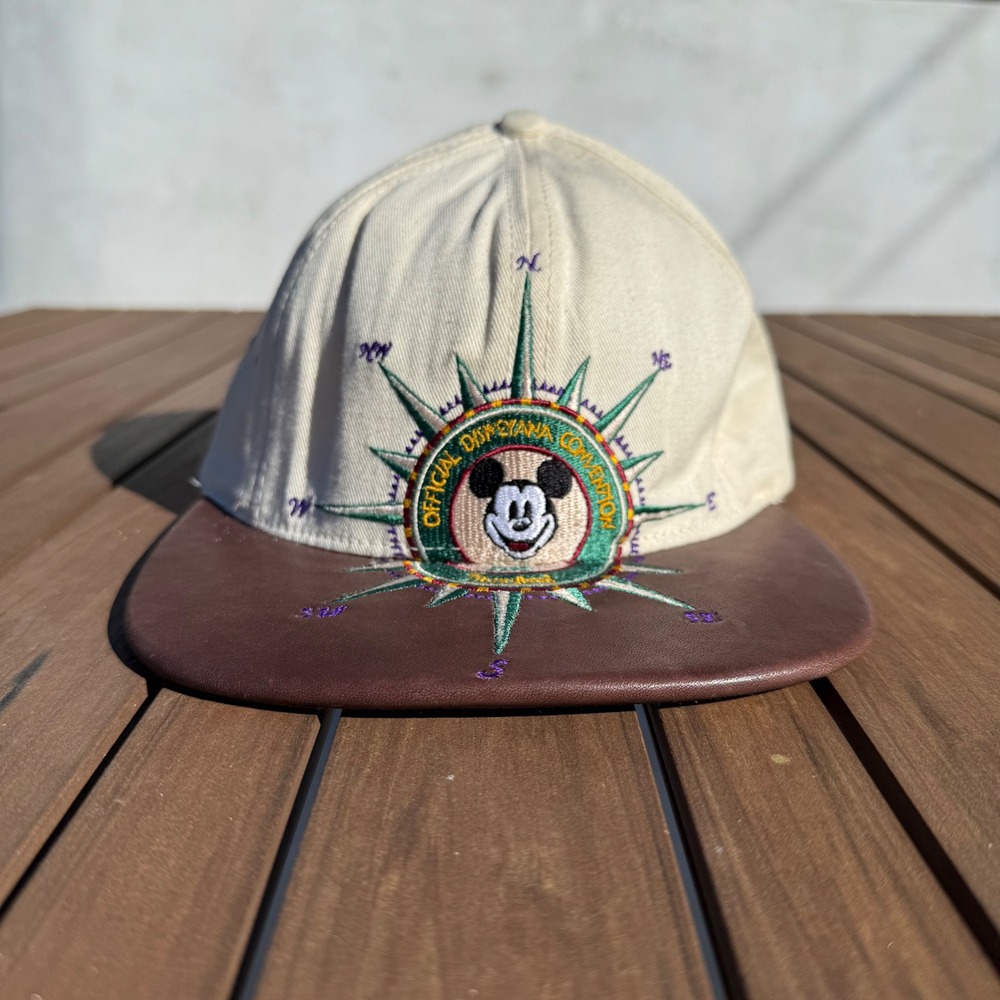 Disneyland 40 Years Of Adventures‎ Mickey Mouse Compass Snapback Hat Goofys USA